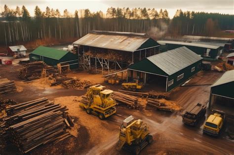 TIMBER PROCESSING SITE .